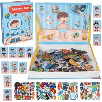 ЗАГАДКА С МАГНИТНЫМИ БЛОКАМИ МАГНИТНАЯ ЗАГАДКА ОДЕВАНИЕ КУКЛЫ СООТВЕТСТВИЕ