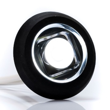 Lampa obrysowa biała FRISTOM FT-074B LED okrągła z przewodem 0,15m