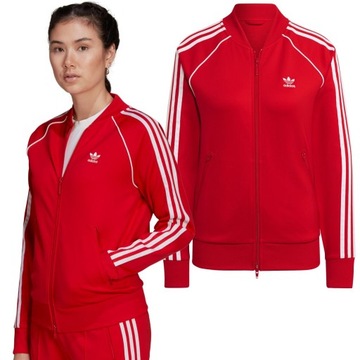 BLUZA DAMSKA ADIDAS ROZPINANA DRES 3 PASKI ŚLISKA