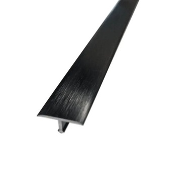 Teownik alu czarny szczotkowany półmat 250cm 18mm