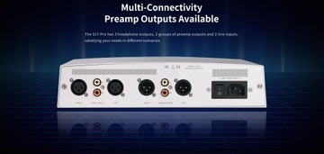 СБАЛАНСИРОВАННЫЙ УСИЛИТЕЛЬ ДЛЯ НАУШНИКОВ КЛАССА А AUNE S17 PRO SILVER