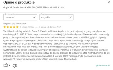 КАБЕЛЬ ДЛИНОЙ 5М ДЛЯ OCULUS LINK QUEST STEAM VR USB 3.2 C-C