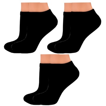 3x SKARPETY SKARPETKI STOPKI DAMSKIE 38-41 BAWEŁNA