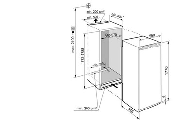IRDe 5121 Plus Встраиваемый холодильник с EasyFresh Liebherr ЭКСПОЗИЦИЯ
