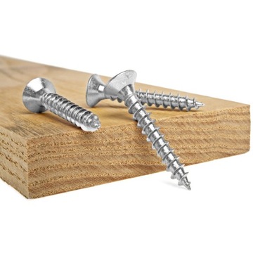 50x ВИНТЫ ДЛЯ ЗАКАЛЕННОЙ ДЕРЕВА 3X12MM, ОЦИНКОВАННЫЕ СЕРЕБРЯНЫЕ