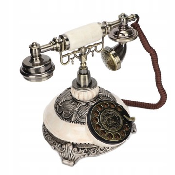 Vintage telefon europejski Retro obrót telefon