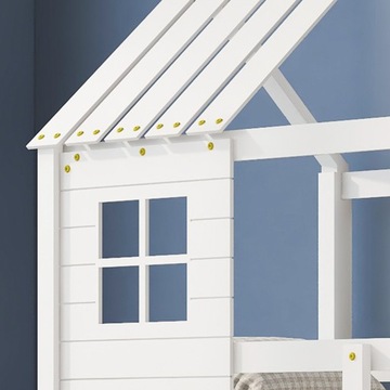 Детский домик Двухъярусная кровать с угловой лестницей