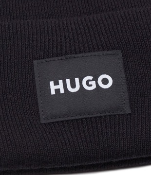 Hugo Boss czapka zimowa beanie czarny rozmiar uniwersalny