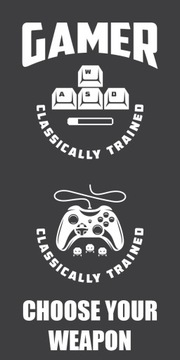 RĘCZNIK PLAŻOWY KĄPIELOWY 70x140 XBOX PS4 GAMER 01