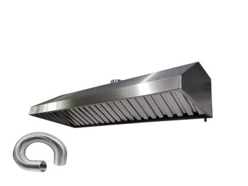 Okap Gastronomiczny 270x70x40 Filtry Sztywne