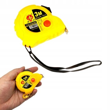 ЖЕЛТАЯ РУЧНАЯ ЛЕНТА САНТИМЕТР 3 М / 10 ФУТОВ