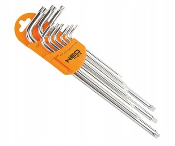 TOPEX KLUCZE TORX T10-T50 ZESTAW 9 SZT. NEO 09-516