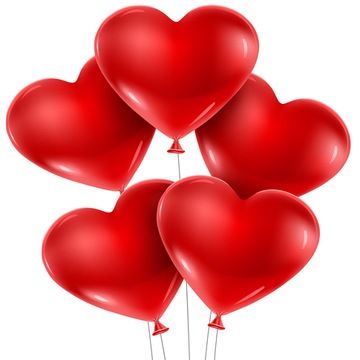 100шт красные сердца шары для большой День Святого Валентина.