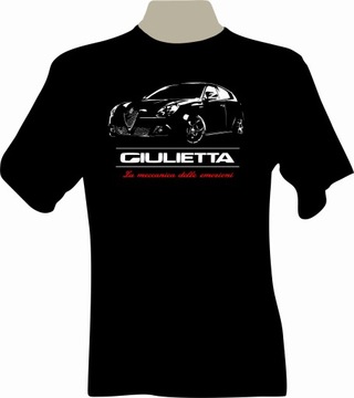 KOSZULKA T-shirt z nadrukiem Alfa Romeo GIULIETTA
