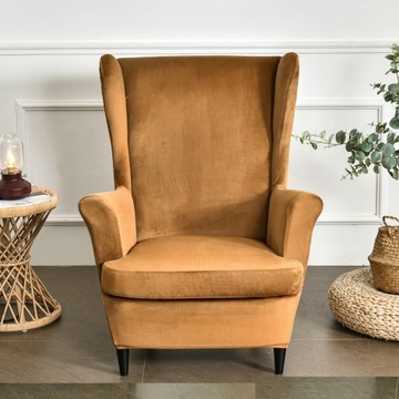 Велюровый чехол для комплекта кресла и подставки для ног