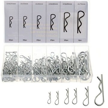 ZAWLECZKI SPRĘŻYNOWE 150SZT ZESTAW ZAWLECZEK RÓŻNE