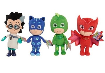 ZESTAW PLUSZAK PJ MASKS 4 DUŻE MASKOTKI PIDŻAMERSI