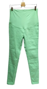 Spodnie Tregginsy Zielone H&M Mama L 40 Dzinsowe