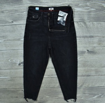 TOMMY HILFIGER High Rise Tapered Mom Jeans Damskie Jeansy W30 L30