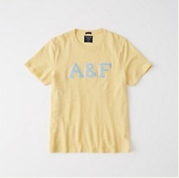 T-shirt Applique Logo Tee Abercrombie XL