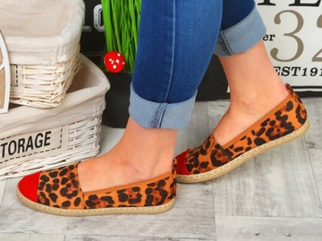 ESPADRYLE BALERINY TENISÓWKI wsuwane SLIP ON