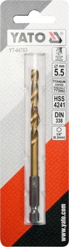 WIERTŁO DO METALU HSS-TiN 5,5MM HEX