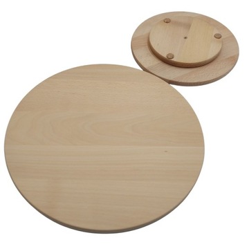 ВРАЩАЮЩАЯСЯ СЫРНАЯ ДОСКА ДЕРЕВЯННАЯ ТАРЕЛКА ДЛЯ ТОРТА 30 СМ