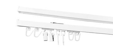 Karnisz Szyna Sufitowa Aluminiowa 120 cm ZESTAW