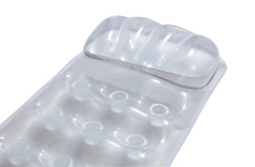 Надувной пляжный матрас Серебристый металлик 188х71см