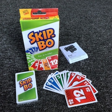 SKIP BO SKIP-BO GAME Mattel UNO 162 cards