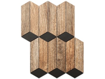 MOZAIKA GRESOWA TIMBER 3 JODEŁKA DREWNO CYPRESS