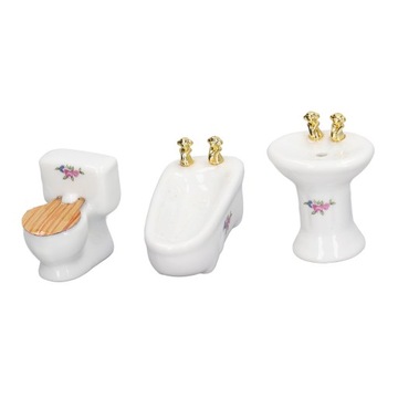 3 szt. Domek dla lalek miniaturowy zestaw