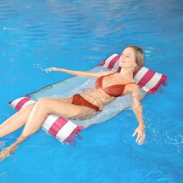 МАТРАС ДЛЯ ПЛАВАНИЯ НА ПЛЯЖЕ, НАДУВНОЕ КРЕСЛО, ГАМАК У БАССЕЙНА С СЕТКОЙ