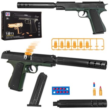 PISTOLET GLOCK BEZPIECZNE PIAKI EVA STRZAŁKI ŁUSKA