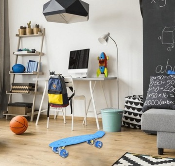 СКЕЙТБОРД РЫБКА КОЛЕСА LED FISHBOARD RGB ПОДАРОК ​​ДЛЯ ДЕТЕЙ ЦВЕТА