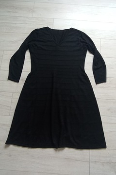 KappAhl длинное черное платье XXL 44