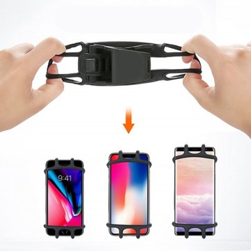 ПРОЧНЫЙ ВЕЛОСИПЕДНЫЙ ДЕРЖАТЕЛЬ ДЛЯ ТЕЛЕФОНА, ВЕЛОСИПЕДНОГО РУЛЯ, СИЛИКОНОВЫЙ, РЕГУЛИРУЕМЫЙ