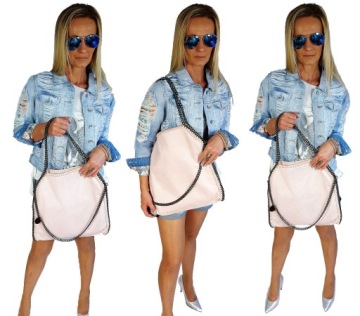 TOREBKA ŁAŃCUCHY TORBA ŁAŃCUCH STELLA BAG PUDROWY