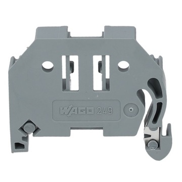 WAGO TOPJOBS BLOKADA KOŃCOWA BEZŚRUBOWA DO ZŁĄCZEK NA SZYNĘ DIN TH35 SZARA