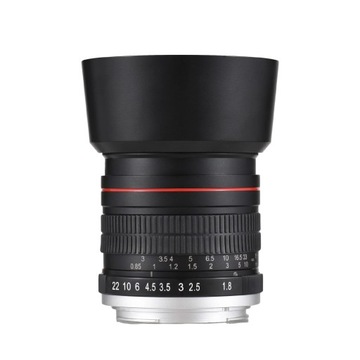 85mm Obiektyw aparatu stałego ostrości F1.8 Duża przysłona ręczna ostrość
