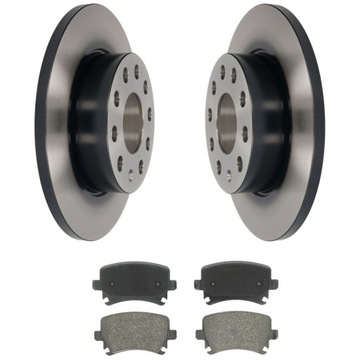 TARCZE + KLOCKI TYŁ VW TOURAN GOLF V CADDY 260MM