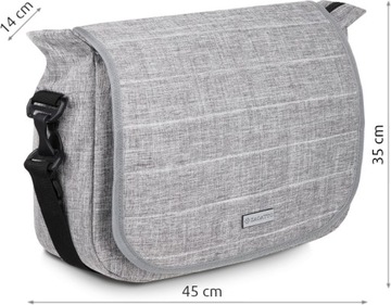 Torba do wózka dziecięcego dla mamy taty organizer uniwersalny ZAGATTO