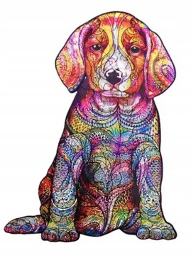 PUZZLE DREWNIANE DLA DOROSŁYCH PREZENT piesek A3