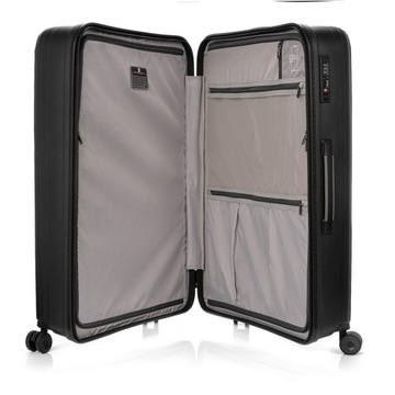 Большой чемодан на колесах, легкий полипропиленовый багаж TSA 110 л SwissBags 77 см