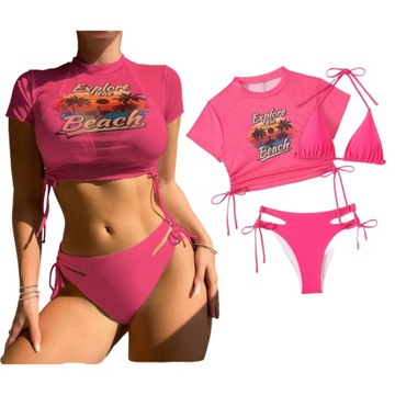 3 szt SEKSOWNE BIKINI MODNY STRÓJ KĄPIELOWY DAMSKI KOSTIUM STRÓJ plaża