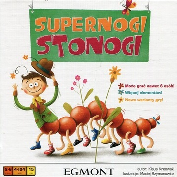 SUPERNOGI STONOGI Gra planszowa rodzinna Egmont