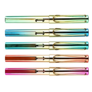 5 Pcs Pen Durable Stationery Students Practice Colorful Pens with Ink Sac