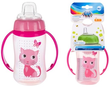 Kubek treningowy z silikon. ustnikiem - Cute Animals - kotek
