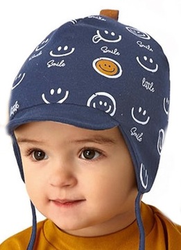 CZAPKA WIOSENNA CHŁOPIĘCA WIĄZANA r.48-50 1-2 L