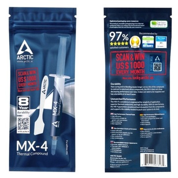 ARCTIC MX-4 8G, ТЕРМОПРОВОДЯЩАЯ ПАСТА